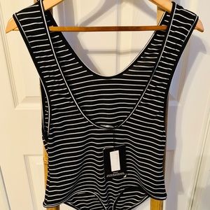 Pretty Little Thing Black/White Bodysuit - Sz. 12U.S./16EU/AUS - NWT